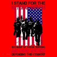 I Stand For The National Anthem Defending This Country Santa Hat thumb 1