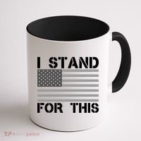 I Stand For This USA Flag Coffee Mug thumb 1