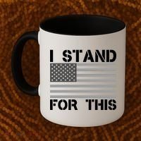 I Stand For This USA Flag Coffee Mug thumb 2