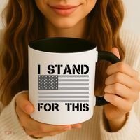 I Stand For This USA Flag Coffee Mug thumb 3
