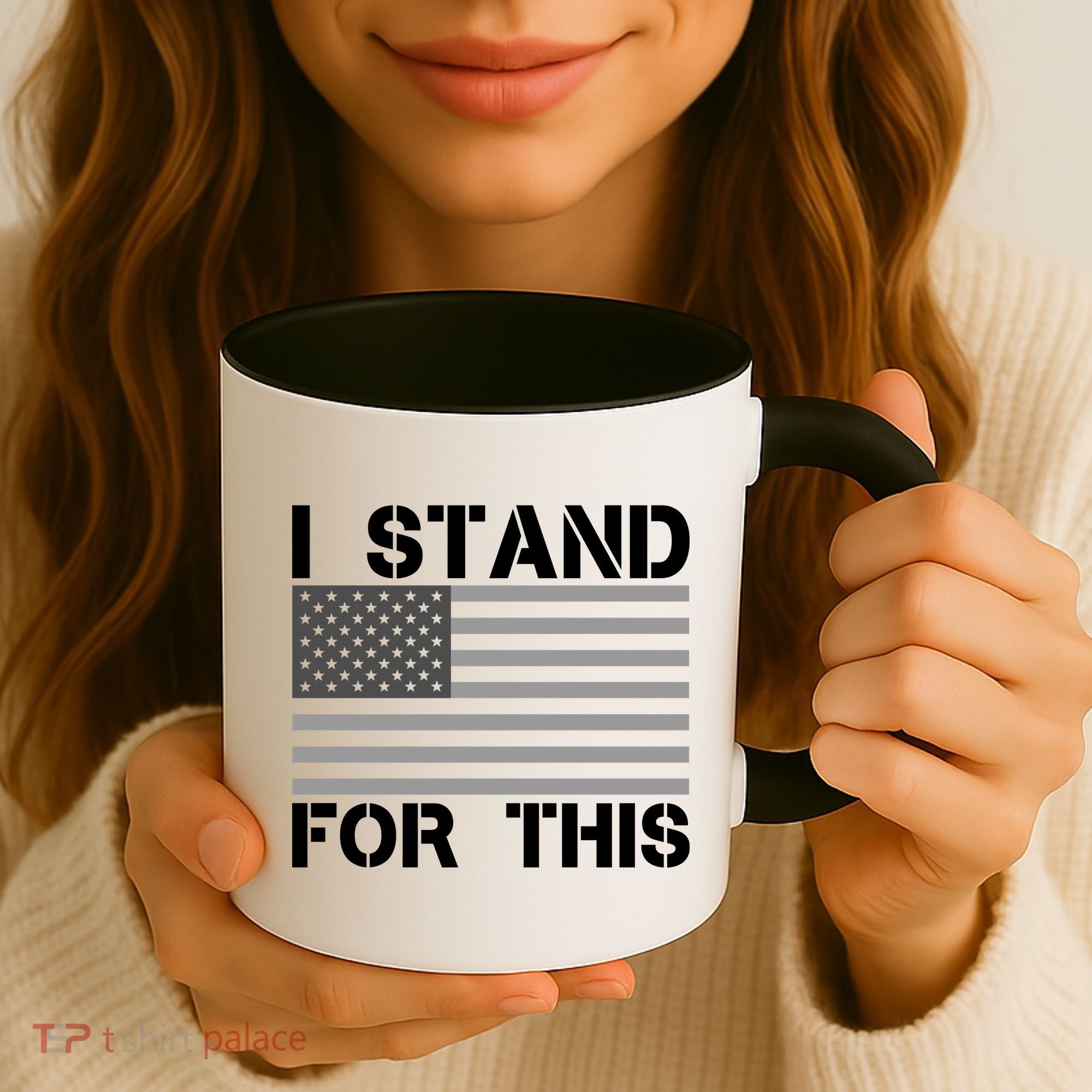 I Stand For This USA Flag Coffee Mug