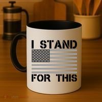I Stand For This USA Flag Coffee Mug thumb 4