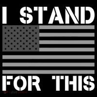I Stand For This USA Flag Ornament thumb 1