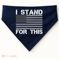 I Stand For This USA Flag USA-Made Doggie Bandana thumb 0