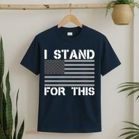 I Stand For This USA Flag T-Shirt thumb 2