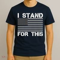 I Stand For This USA Flag T-Shirt thumb 3