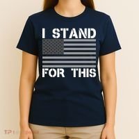 I Stand For This USA Flag T-Shirt thumb 4
