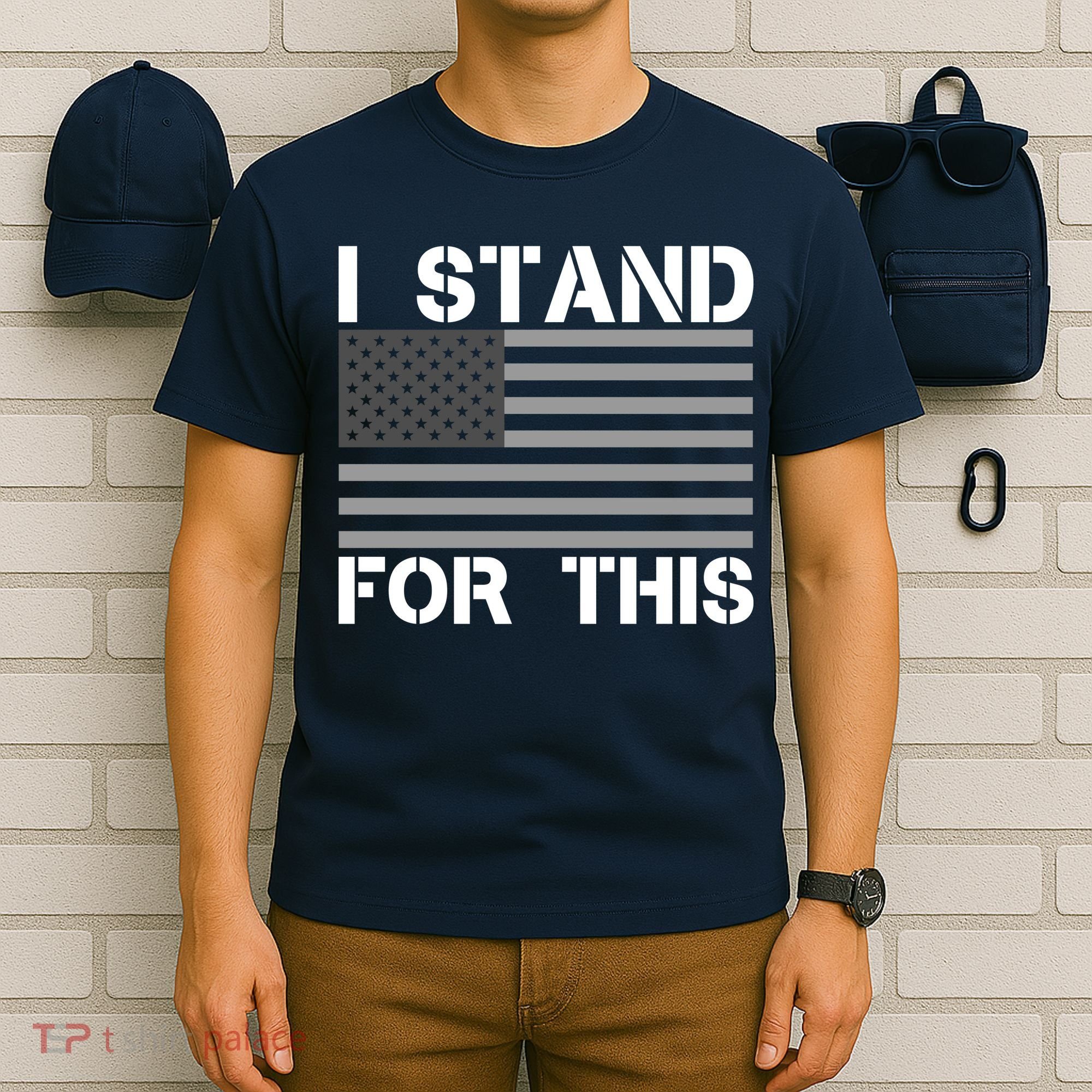 I Stand For This USA Flag T-Shirt