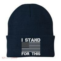 I Stand For This USA Flag Beanie thumb 0