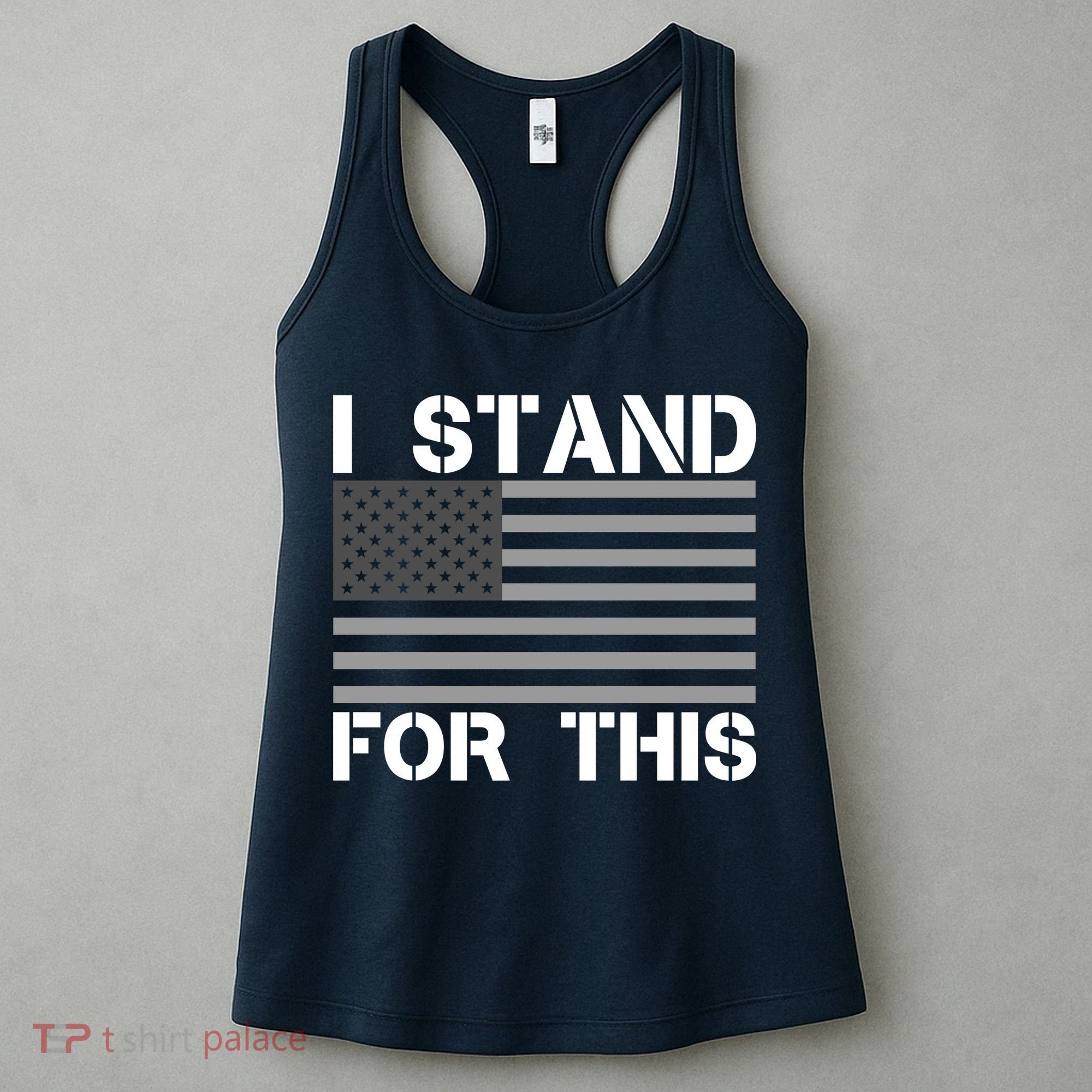 I Stand For This USA Flag Women's Tank Top