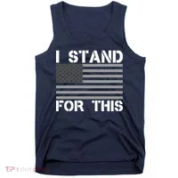 I Stand For This USA Flag Tank Top thumb 0