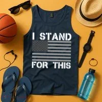 I Stand For This USA Flag Tank Top thumb 4