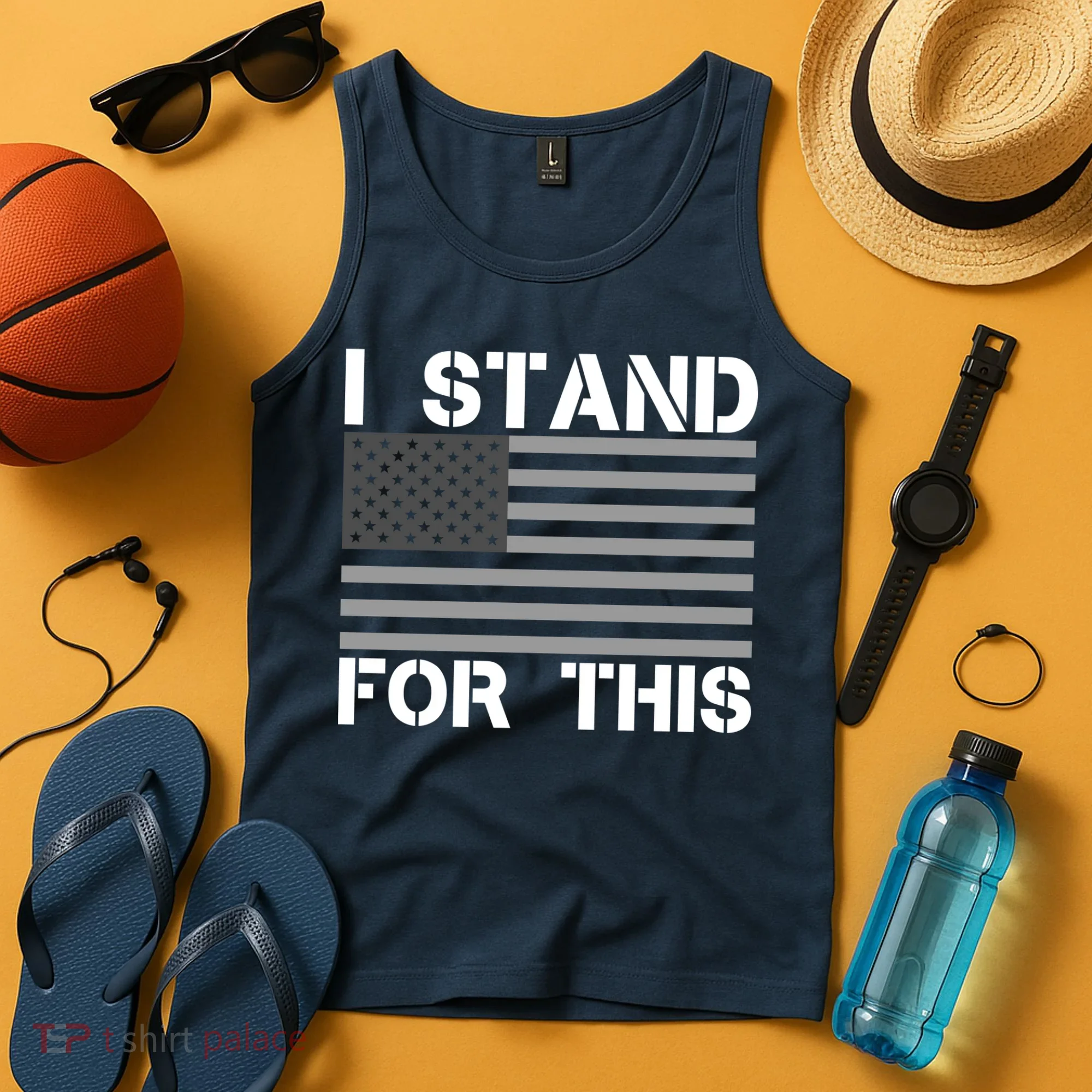 I Stand For This USA Flag Tank Top