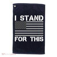 I Stand For This USA Flag Golf Towel thumb 0