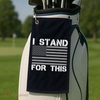 I Stand For This USA Flag Golf Towel thumb 2