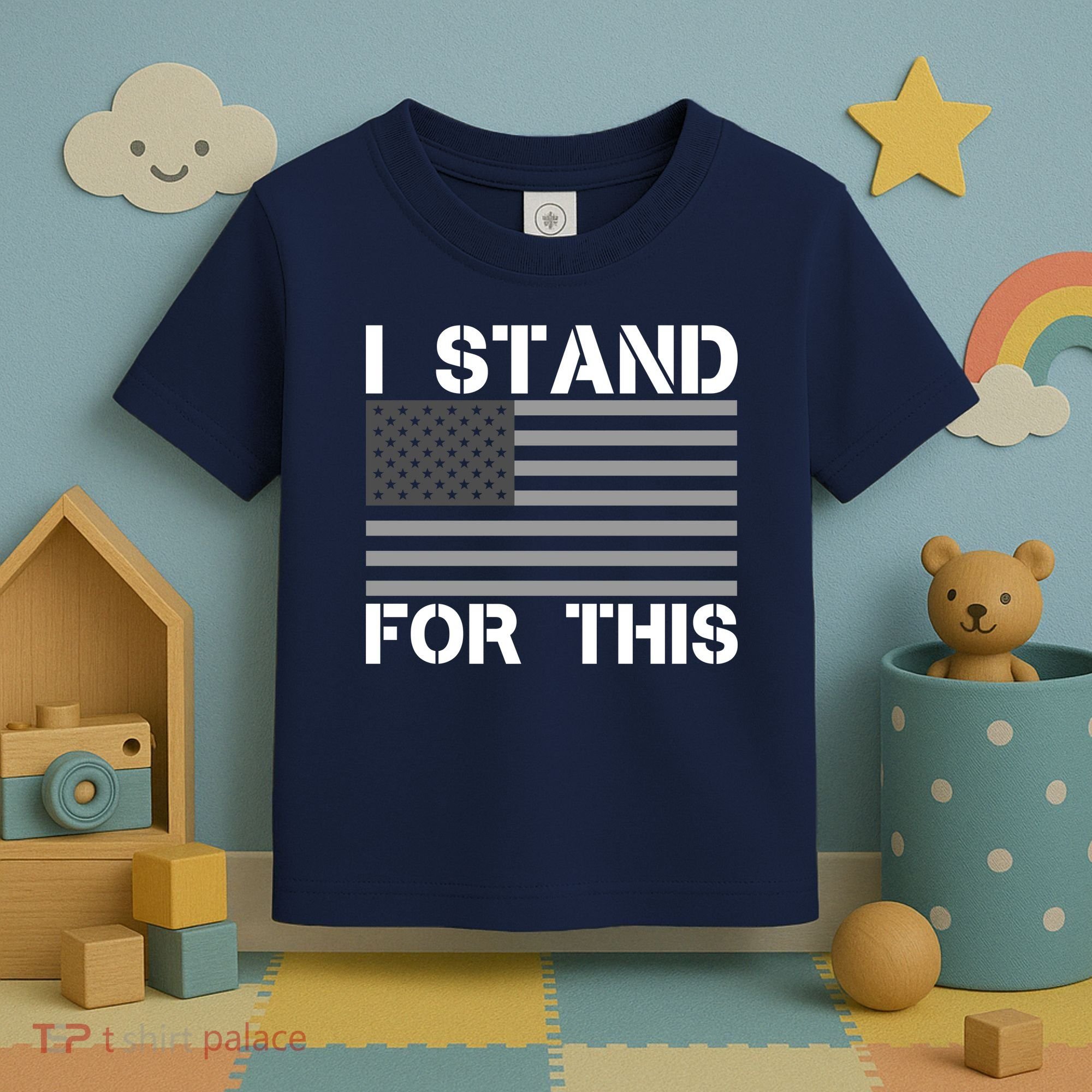 I Stand For This USA Flag Toddler T-Shirt