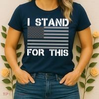 I Stand For This USA Flag Women's T-Shirt thumb 2