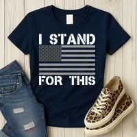 I Stand For This USA Flag Women's T-Shirt thumb 3