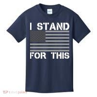 I Stand For This USA Flag Kids T-Shirt thumb 0