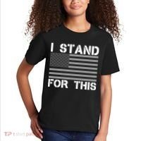 I Stand For This USA Flag Kids T-Shirt thumb 2