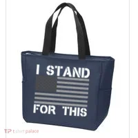 I Stand For This USA Flag Tote Bag thumb 3