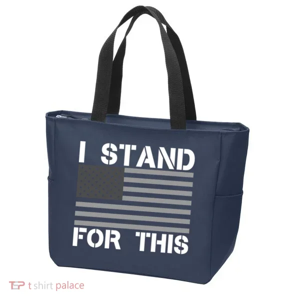 I Stand For This USA Flag Tote Bag
