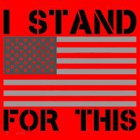 I Stand For This USA Flag Santa Hat thumb 1