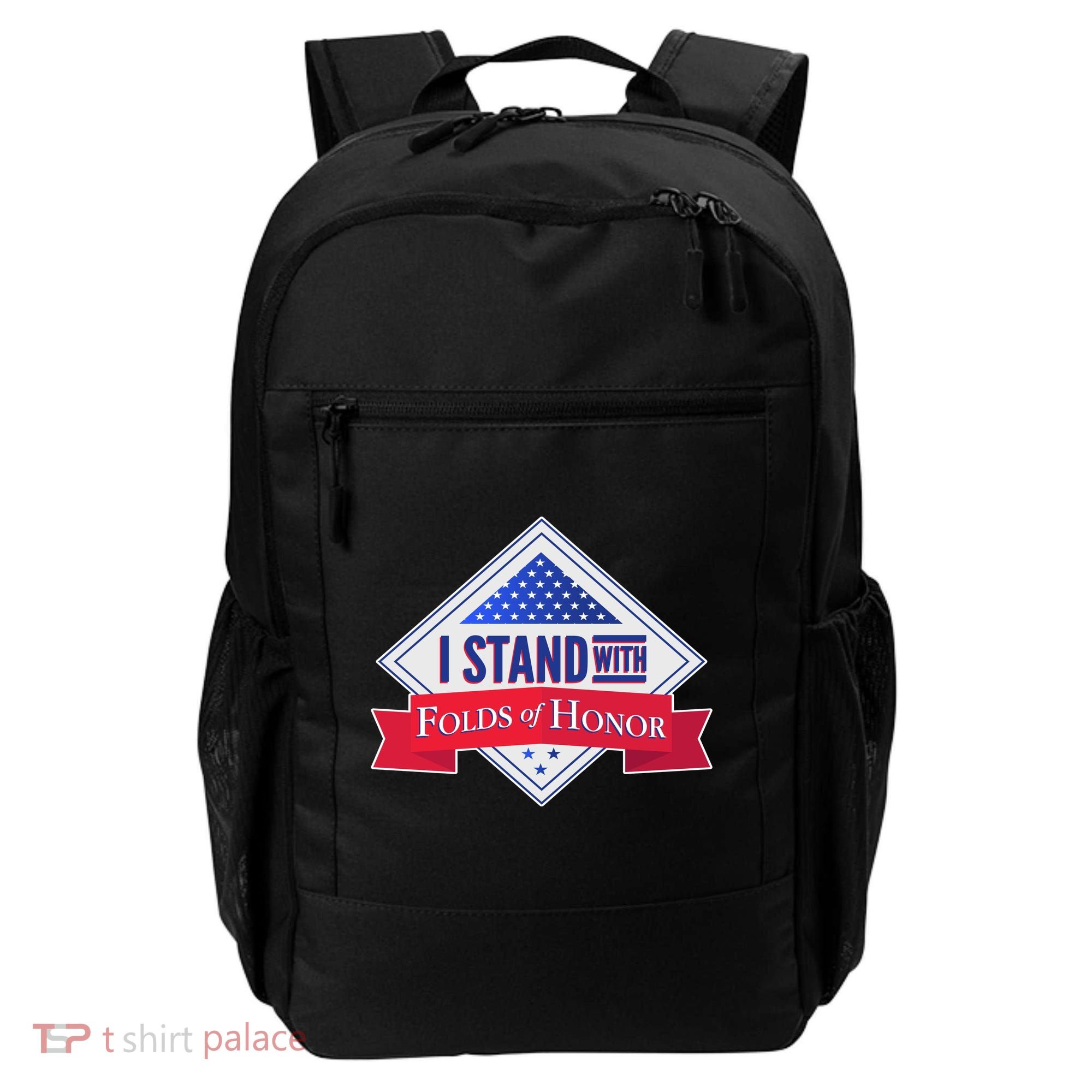 I Stand With Folds Of Honor Backpack