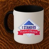 I Stand With Folds Of Honor Coffee Mug thumb 2