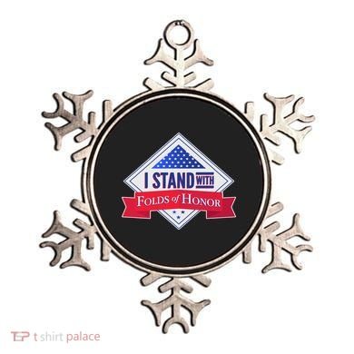 I Stand With Folds Of Honor Ornament