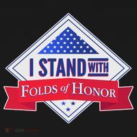 I Stand With Folds Of Honor Ornament thumb 1
