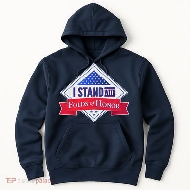 I Stand With Folds Of Honor Hoodie