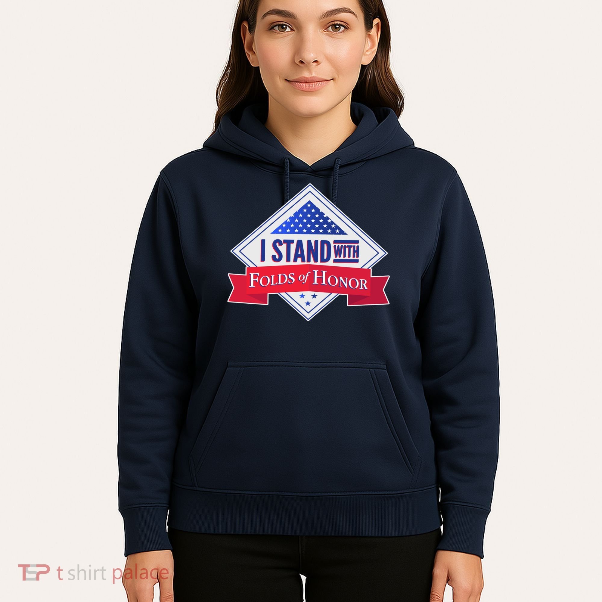 I Stand With Folds Of Honor Hoodie