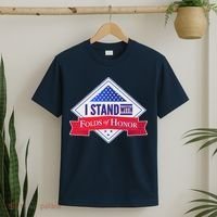 I Stand With Folds Of Honor T-Shirt thumb 2