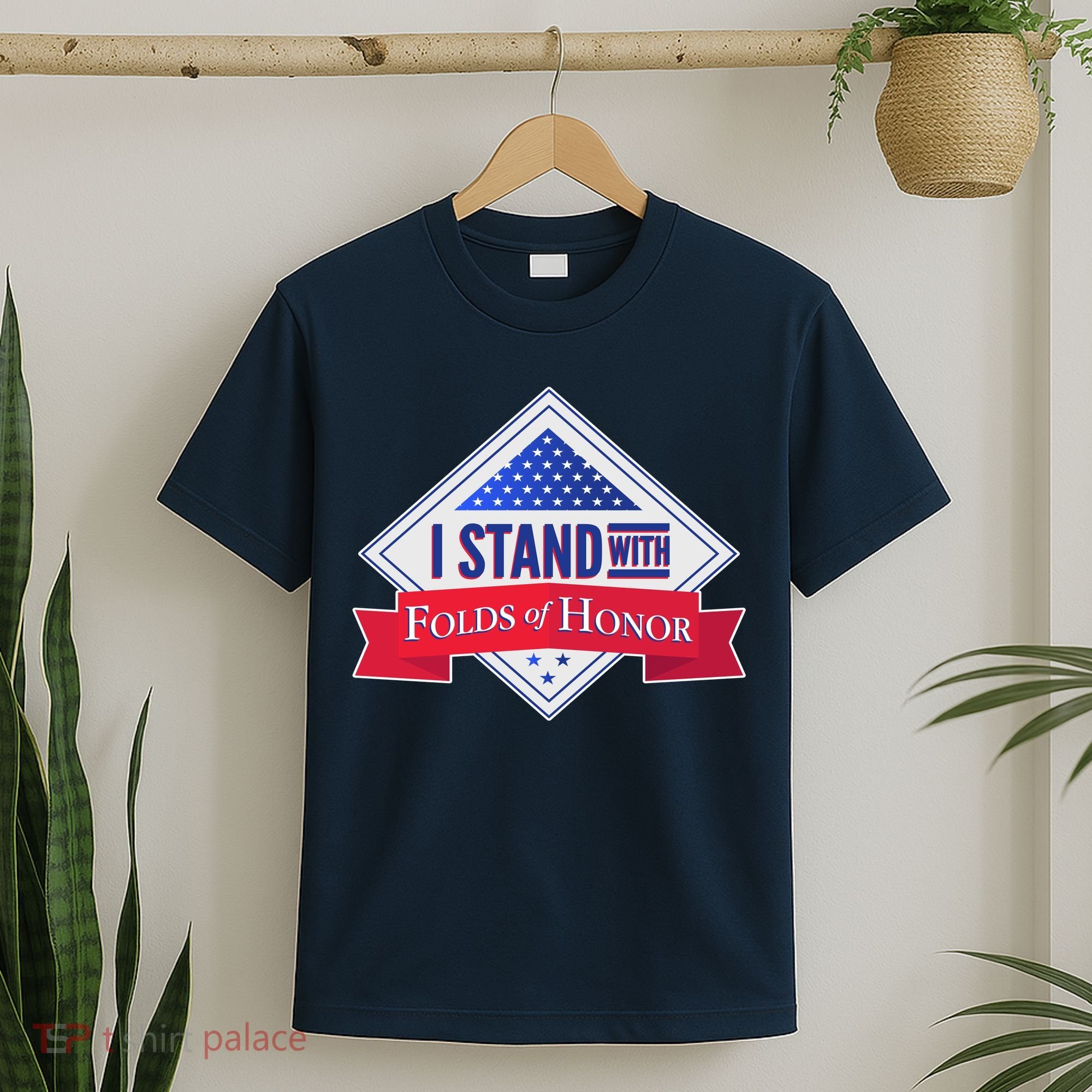 I Stand With Folds Of Honor T-Shirt