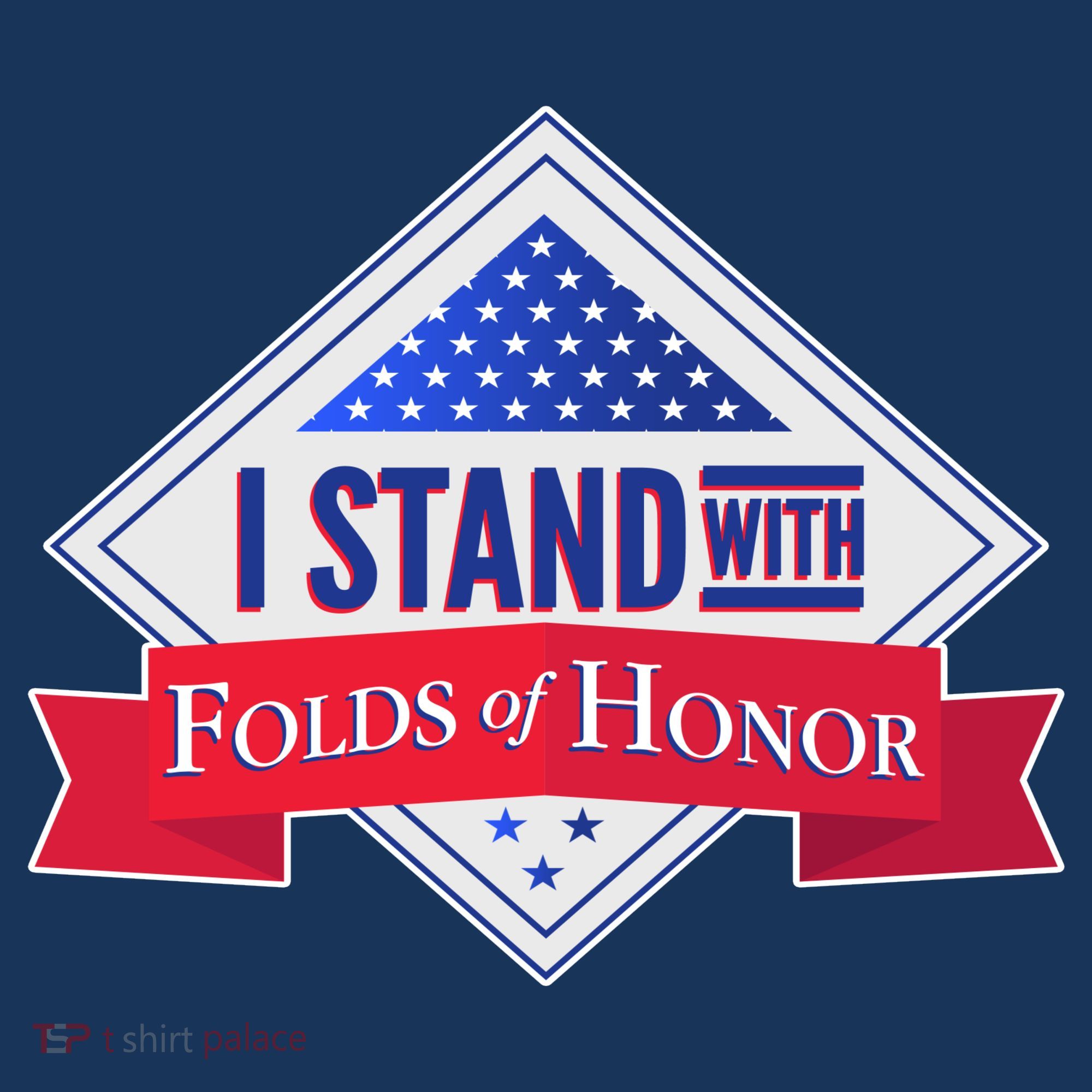 I Stand With Folds Of Honor Women's Tank Top