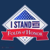 I Stand With Folds Of Honor Baby Bodysuit thumb 2