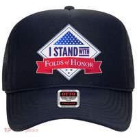 I Stand With Folds Of Honor Hat thumb 0