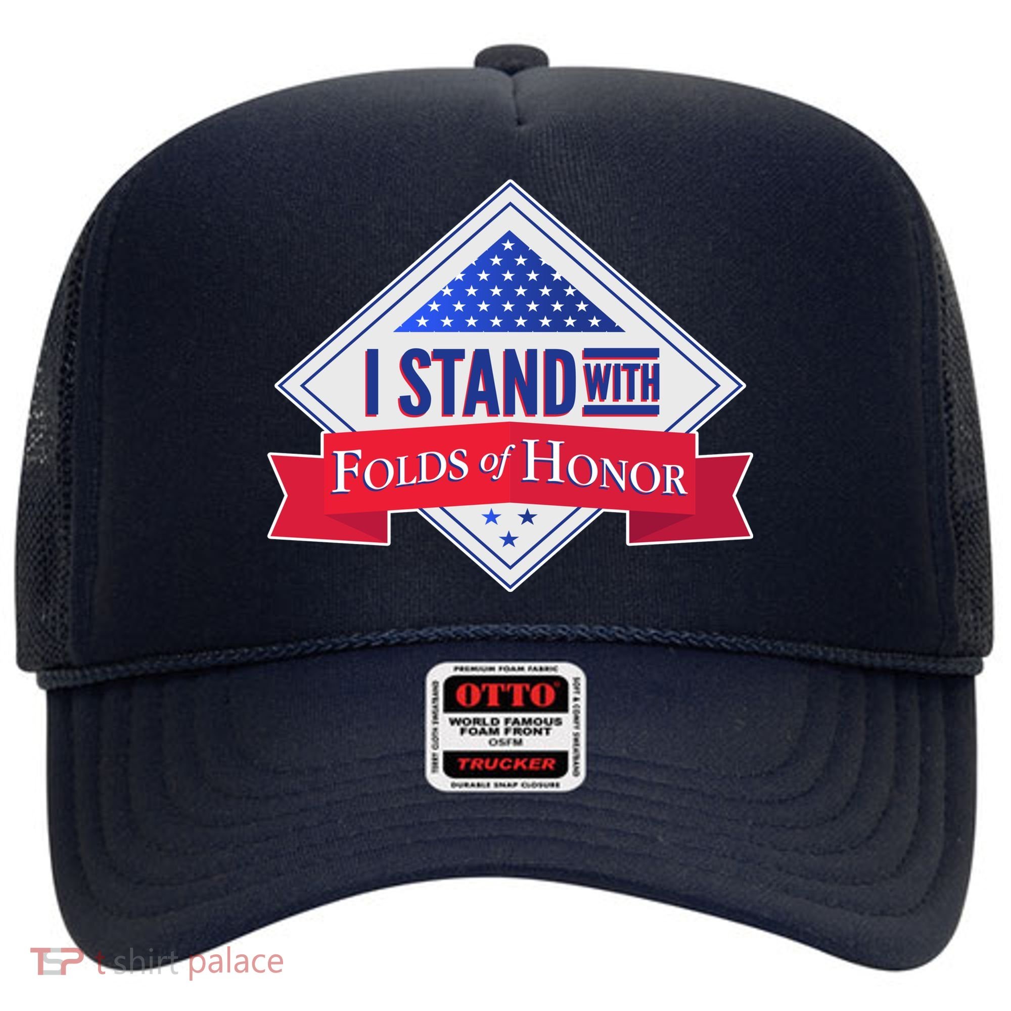 I Stand With Folds Of Honor Hat