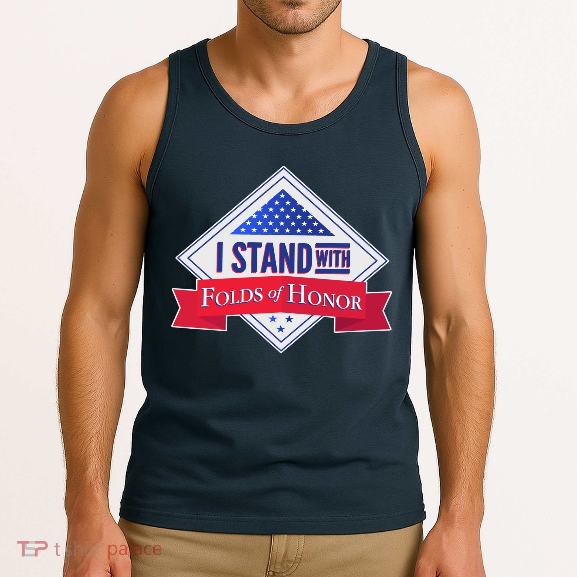 I Stand With Folds Of Honor Tank Top