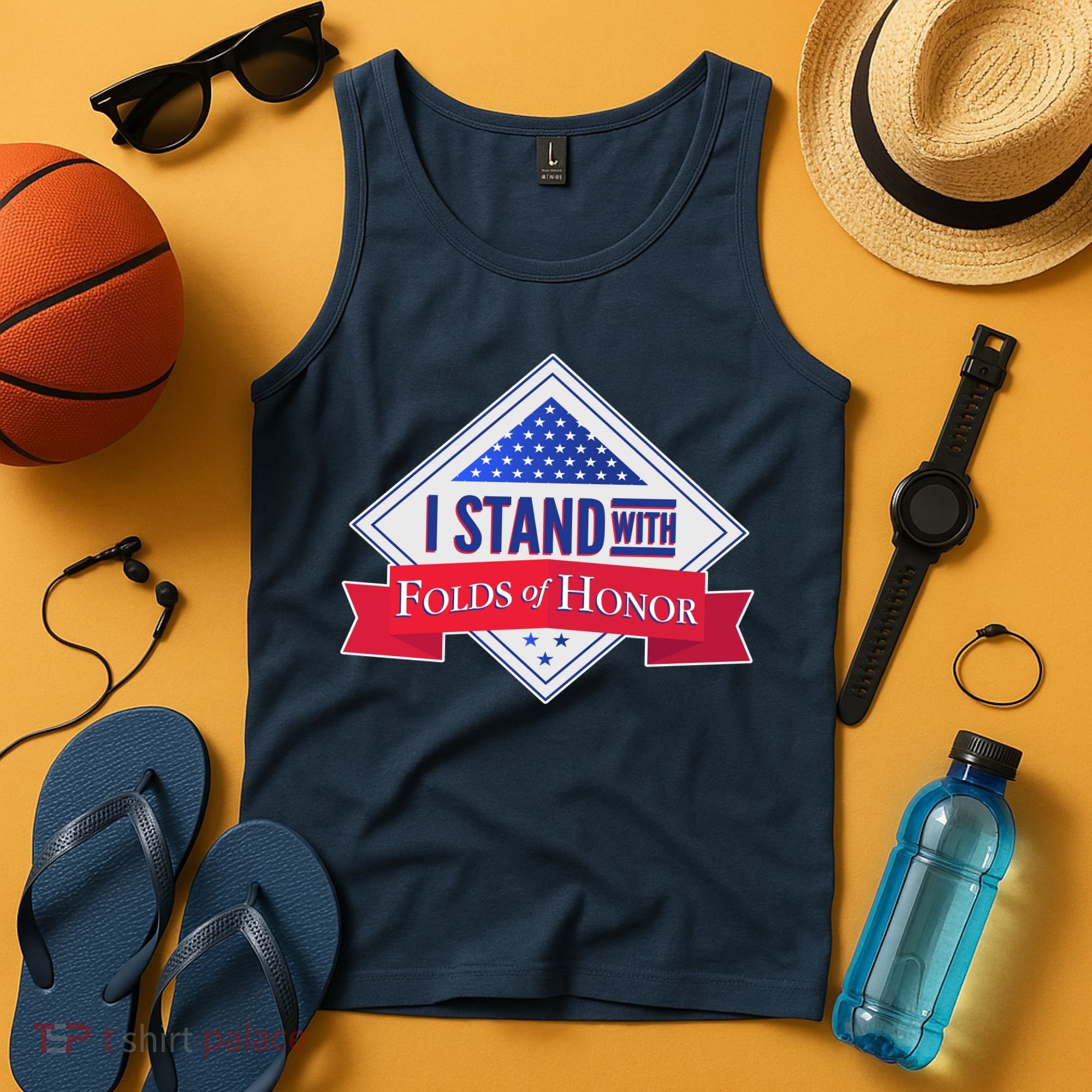 I Stand With Folds Of Honor Tank Top