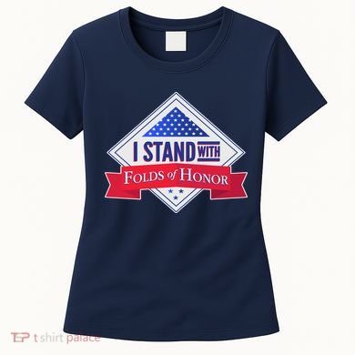 I Stand With Folds Of Honor Women's T-Shirt