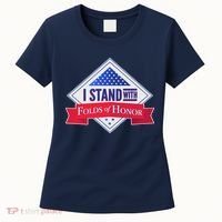 I Stand With Folds Of Honor Women's T-Shirt thumb 0