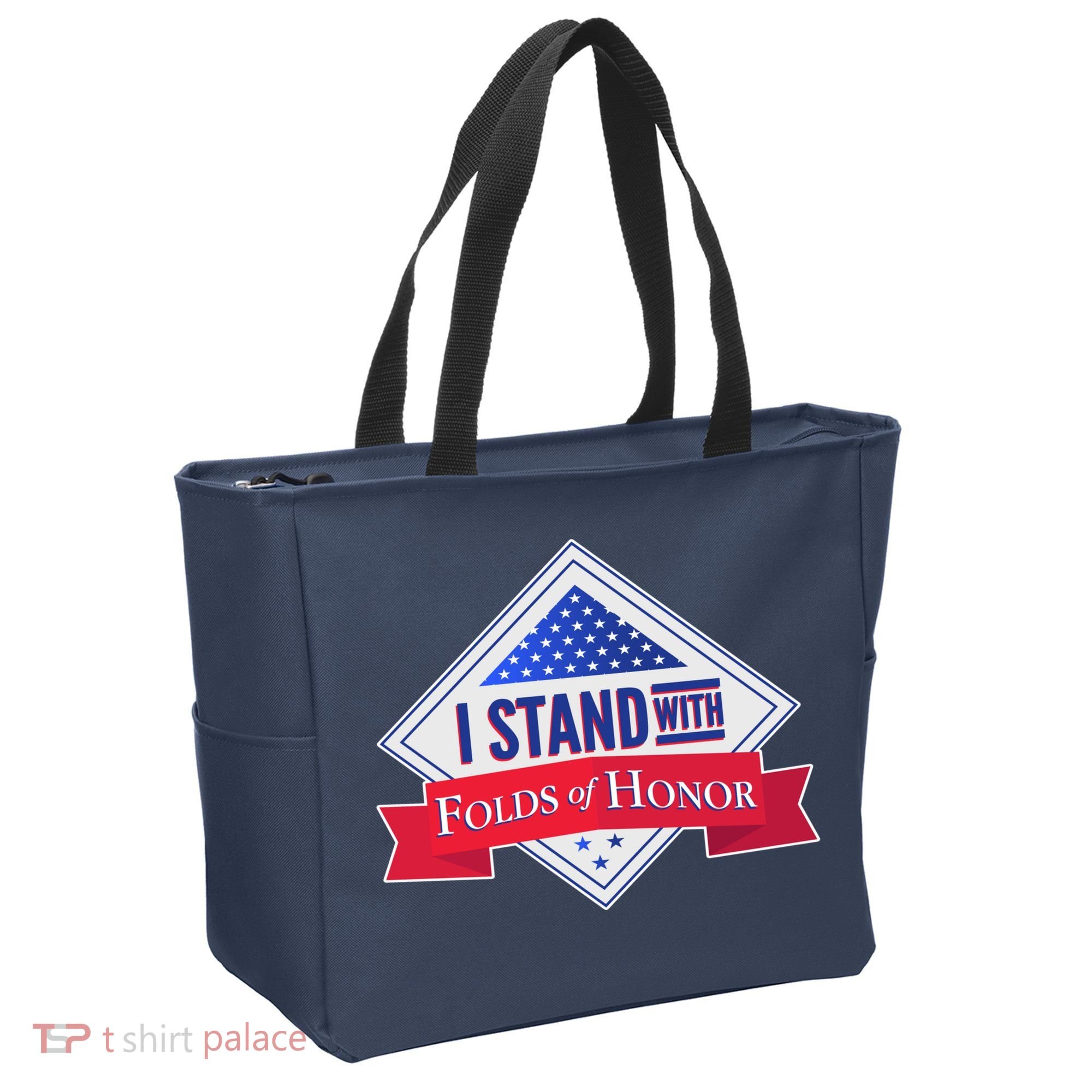 I Stand With Folds Of Honor Tote Bag