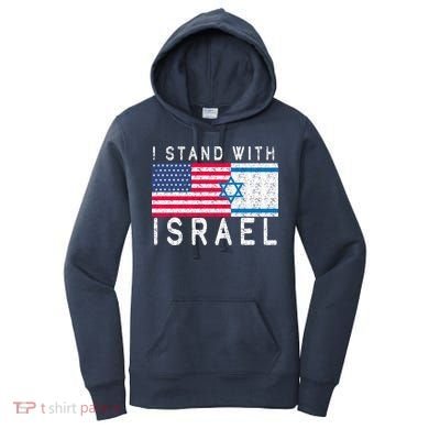 I stand With Israel Fag Vintage Women's Hoodie
