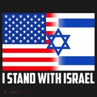 I Stand With Israel USA Flags United Together Women's Hoodie thumb 2