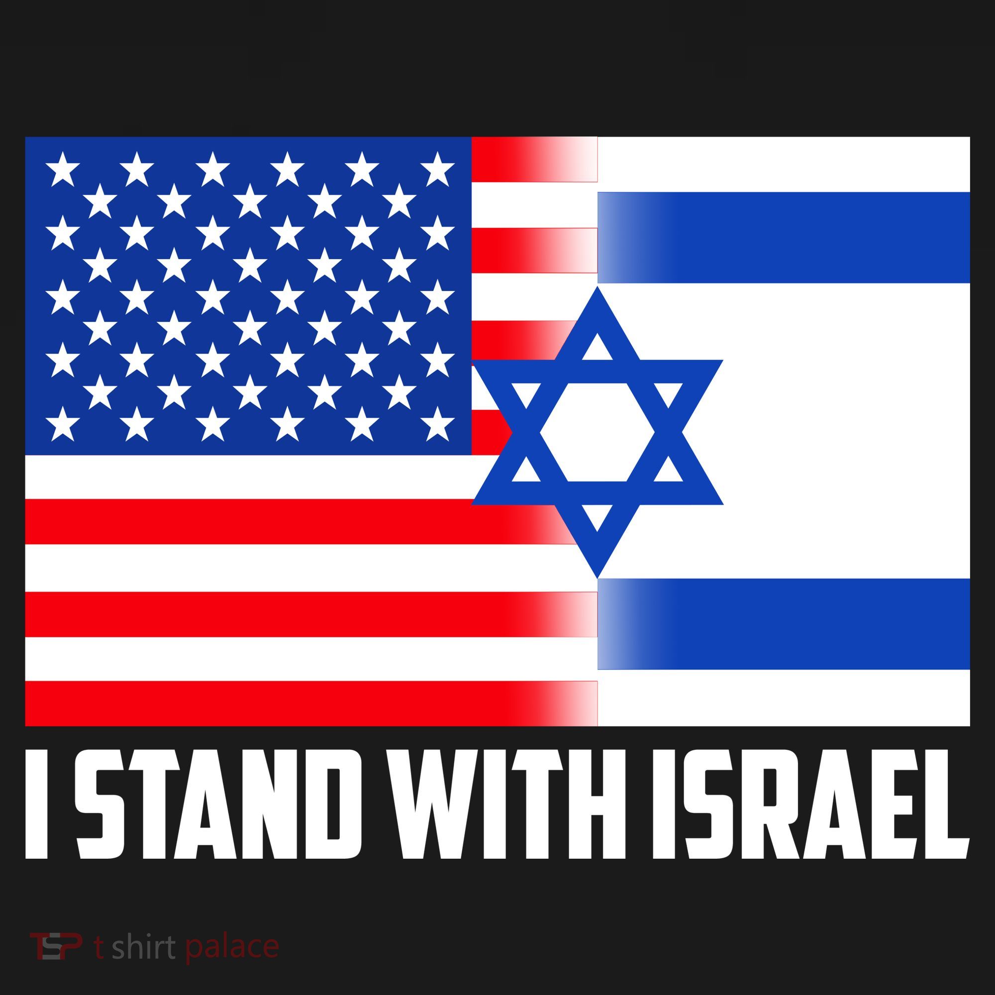 I Stand With Israel USA Flags United Together Women's Hoodie