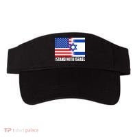I Stand With Israel USA Flags United Together Visor thumb 0