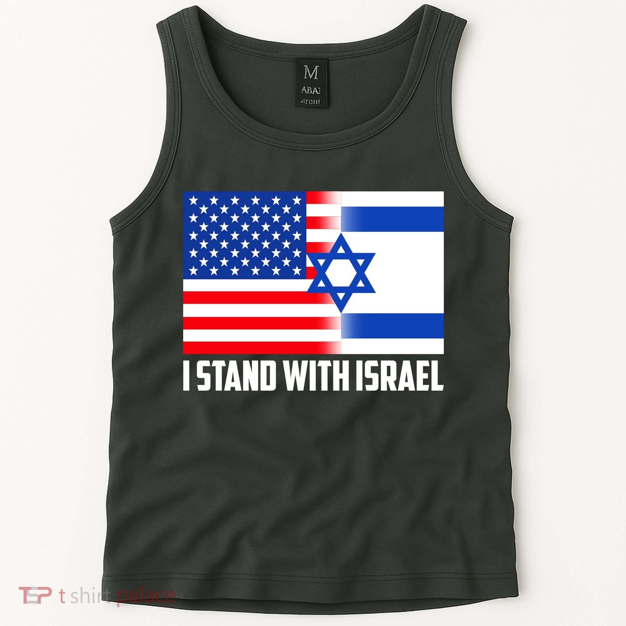 I Stand With Israel USA Flags United Together Tank Top