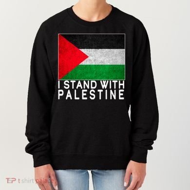 I Stand With Palestine Supporters Free Gaza Jerusalem Mosque Women's Sweatshirt
